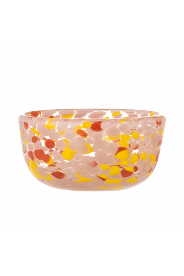 Bloomingville Lilya Bowl, Rose, Glass