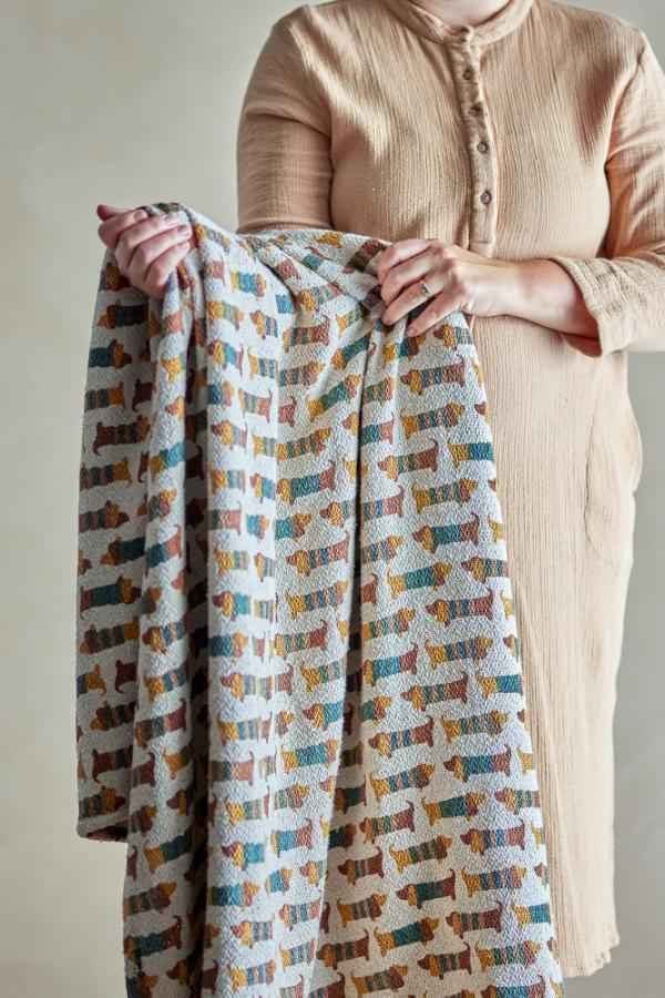 Bloomingville Mini Charlie Throw, Multi, Recycled Cotton