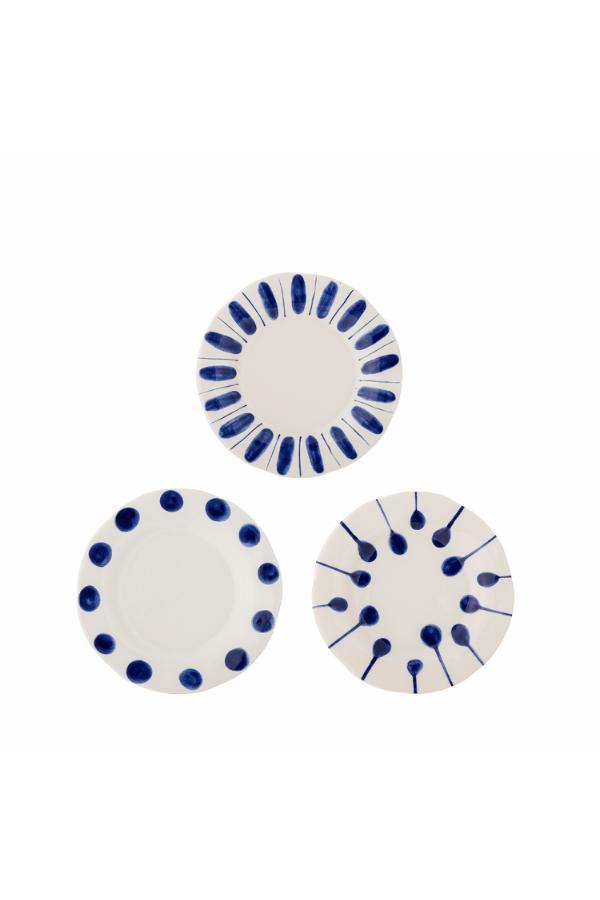 Creative Collection Linora Plate, Blue, Stoneware