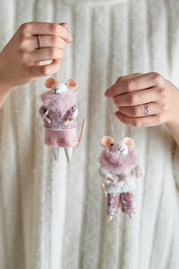 Bloomingville Peo Ornament, Rose, Wool