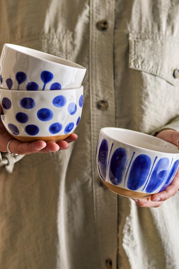 Creative Collection Linora Bowl, Blue, Stoneware