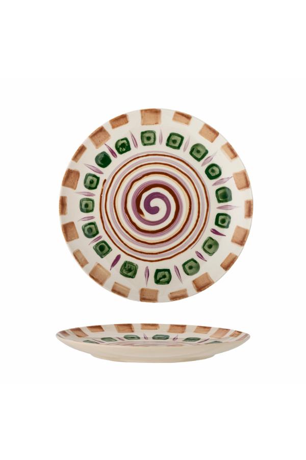 Bloomingville Shama Plate, Multi, Stoneware