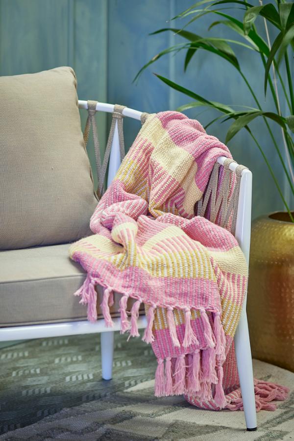 Creative Collection Isnel Throw, Multi, Recycled Cotton