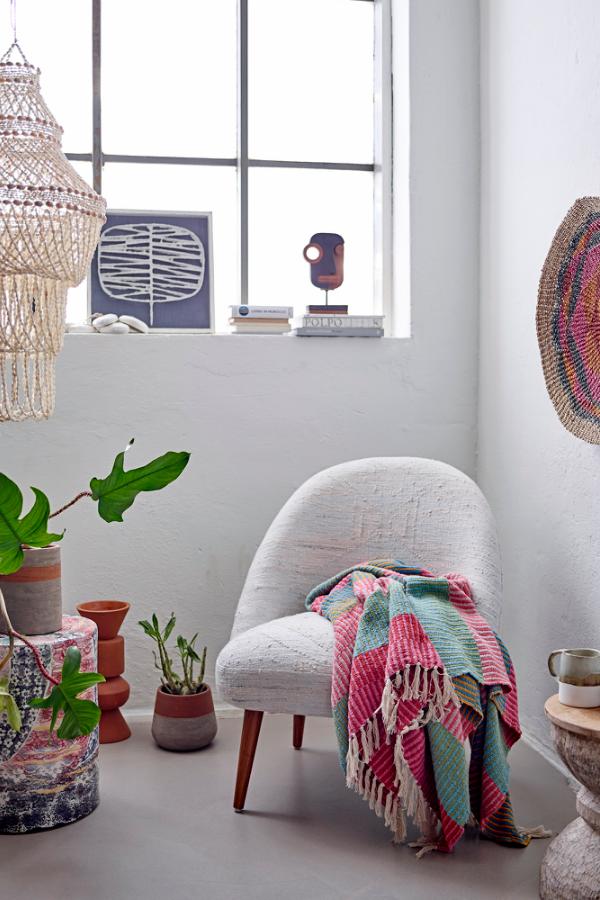 Creative Collection Isnel Throw, Multi, Recycled Cotton