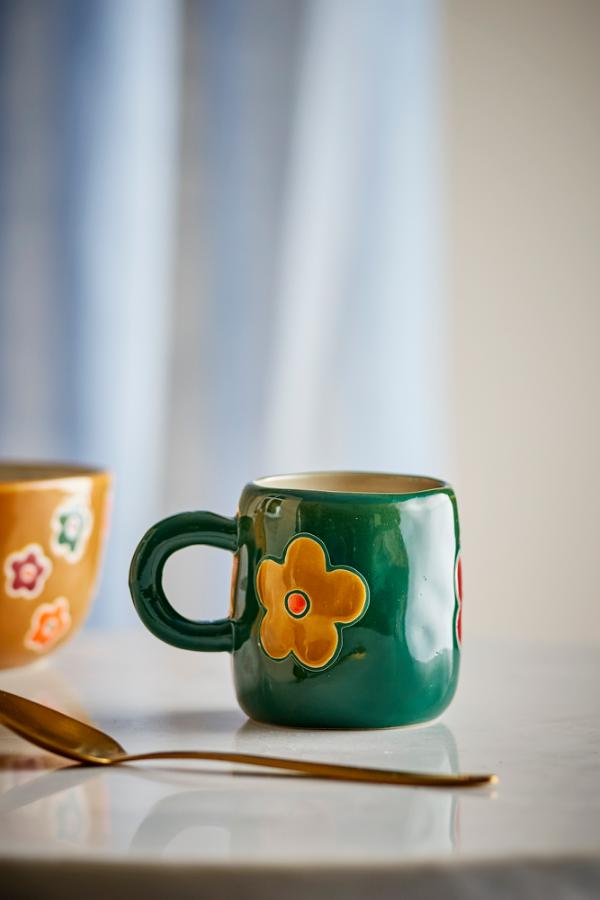 Bloomingville Mini Addy Cup, Green, Stoneware