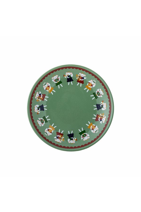 Bloomingville Peo Plate, Green, Stoneware
