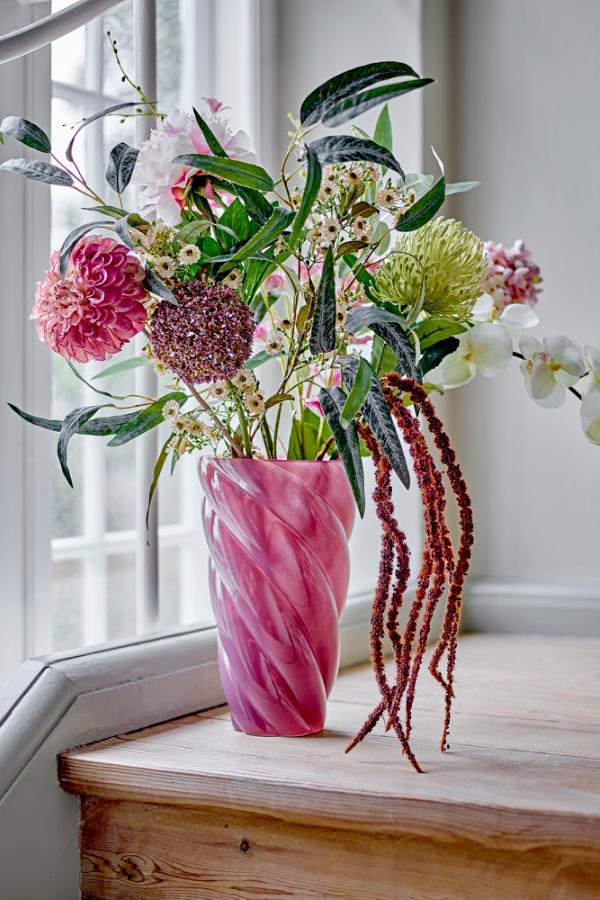 Bloomingville Orchid Stem, Rose, Artificial Flowers