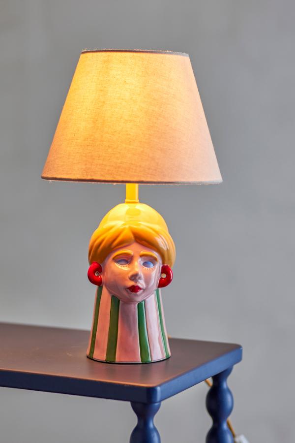 Bloomingville Miss Jody Table lamp, Multi, Stoneware