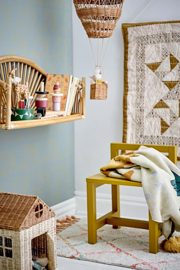 Bloomingville Mini Huggi Mobile, Brown, Rattan