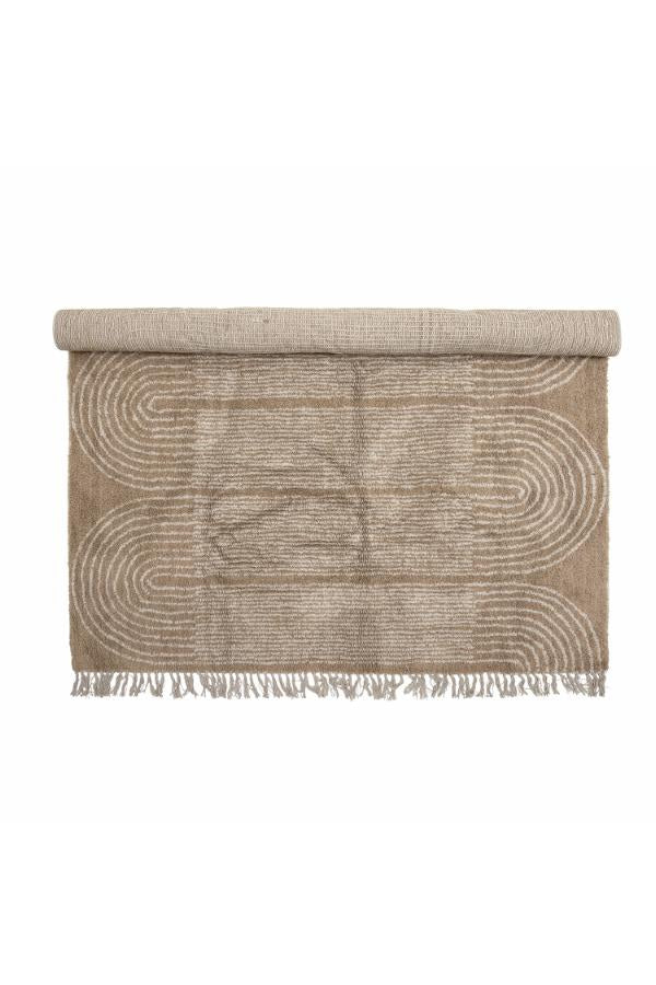 Bloomingville Zeynep Rug, Brown, Cotton