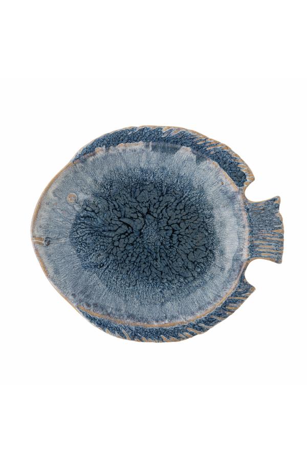 Creative Collection Fae Serving Plate, Blue, Stoneware