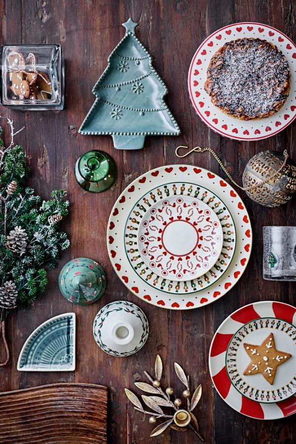 Bloomingville Yule Plate, Multi, Stoneware