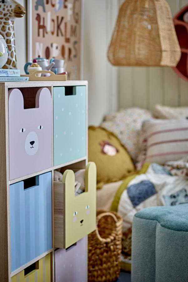 Bloomingville Mini Calle Bookcase w/Drawers, Multi, Paulownia