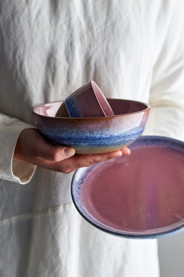 Bloomingville Paula Plate, Rose, Stoneware