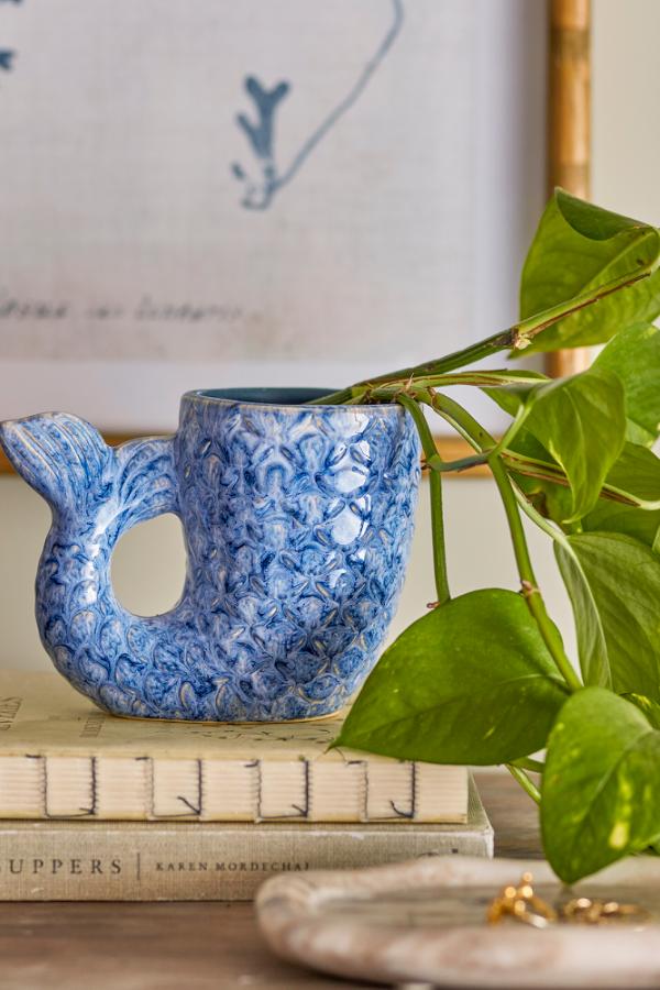 Creative Collection Ariella Vase, Blue, Stoneware