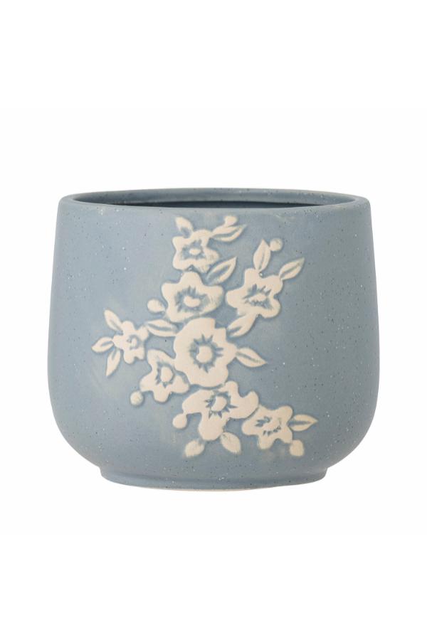 Bloomingville Betino Flowerpot, Blue, Stoneware