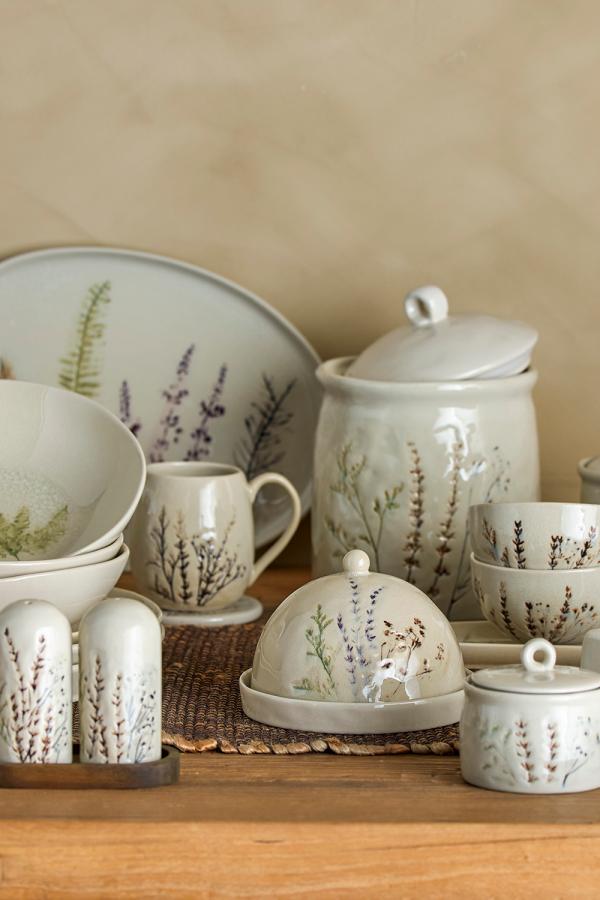 Bloomingville Bea Plate Deep, Multipack, Nature, Stoneware