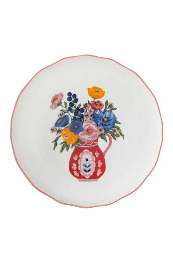 Bloomingville Dorothy Cake Tray, Multi, Stoneware