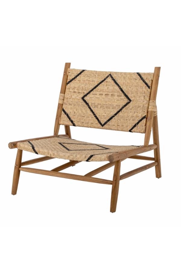 Creative Collection Lennox Lounge Chair, Nature, Teak