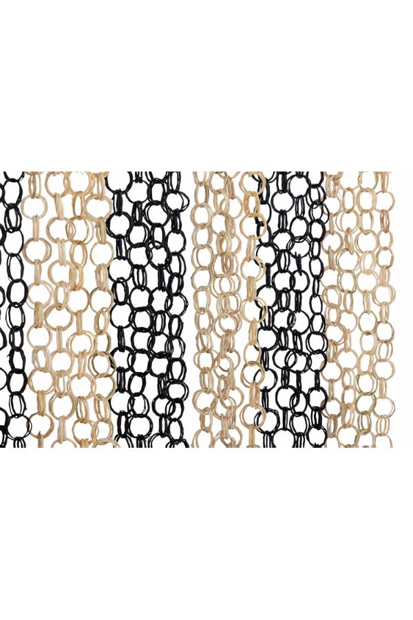 Bloomingville Loopi Curtain, Black, Bamboo