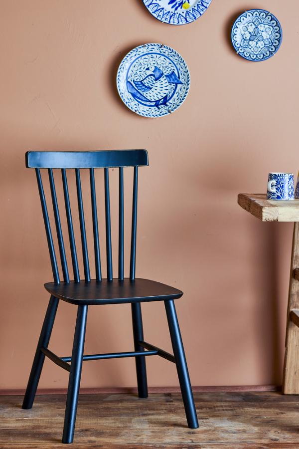 Creative Collection Mill Dining Chair, Black, Pine