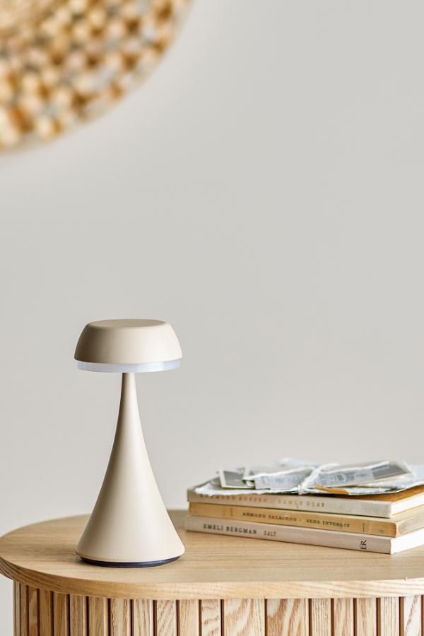 Bloomingville Pepple Portable Lampe, Rechargeable, Nature, Aluminum