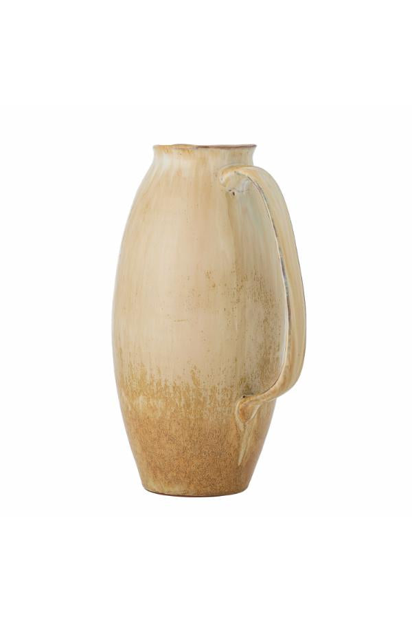 Bloomingville Saskia Deco Vase, Nature, Stoneware