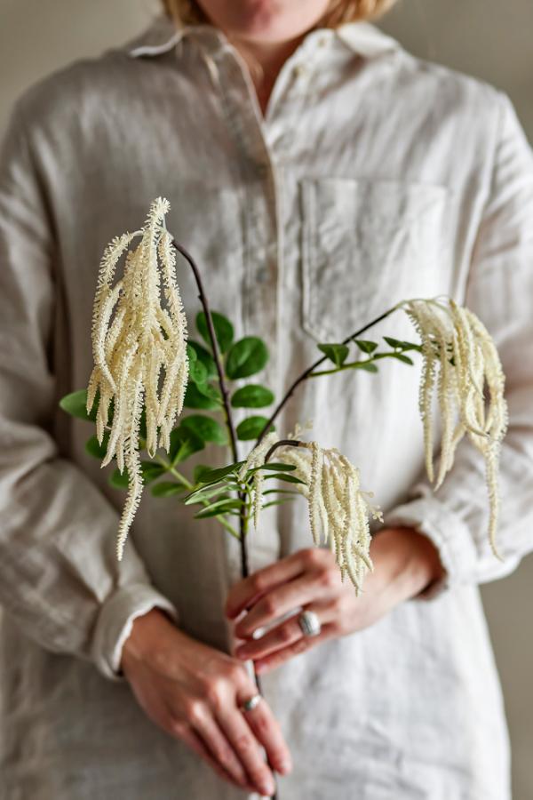 Bloomingville Reed Stem, White, Artificial Flowers