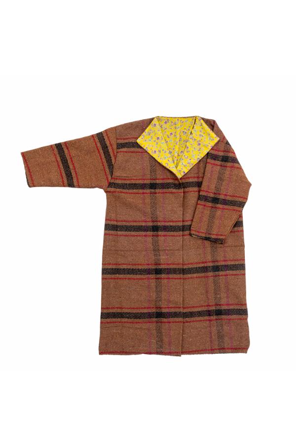 Creative Collection Rieti Kimono, Brown, Upcycled