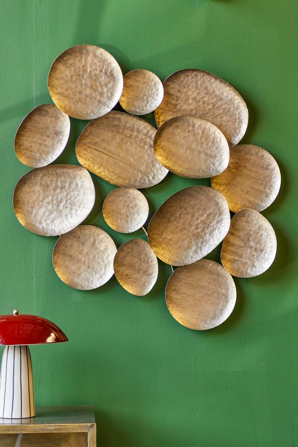 Bloomingville Raynee Wall Decor, Brass, Metal