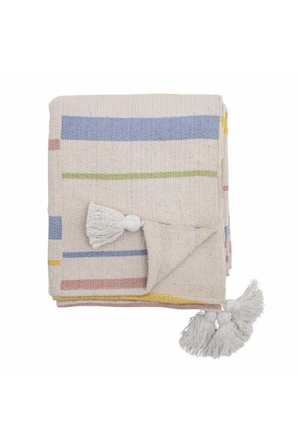 Bloomingville Pontino Throw, Nature, Recycled Cotton