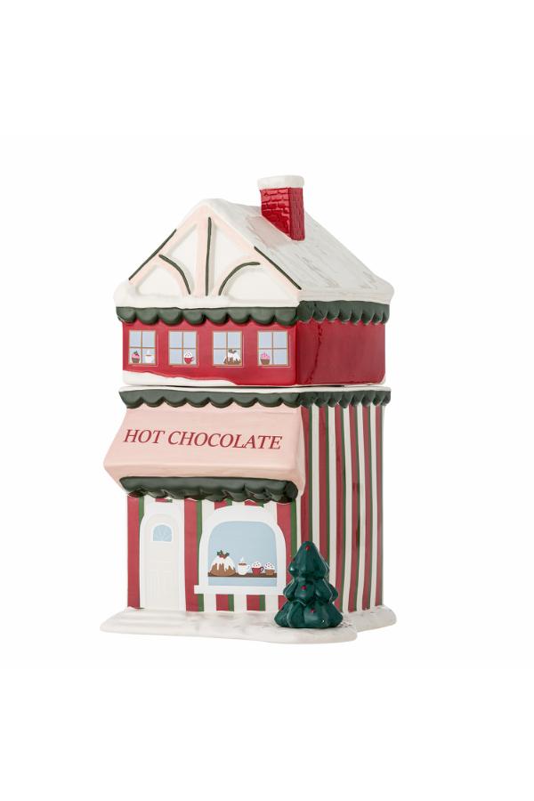 Bloomingville Gloria Jar w/Lid, Red, Ceramic
