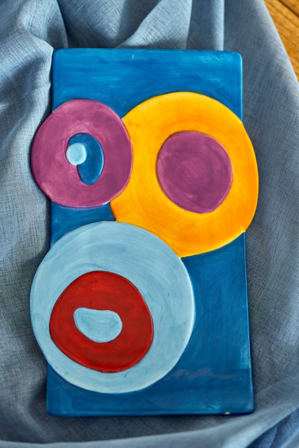 Bloomingville Polivia Tray, Multi, Ceramic
