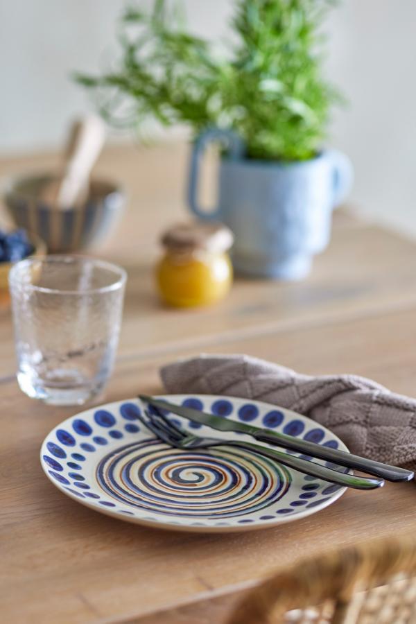Bloomingville Shama Plate, Multi, Stoneware
