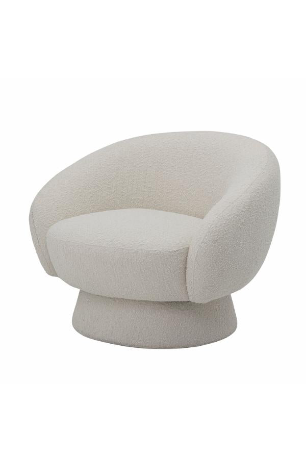 Bloomingville Ted Lounge Chair, White, Polyester