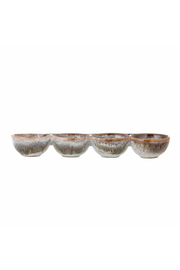 Bloomingville Kalia Advent Candle Holder, Brown, Stoneware