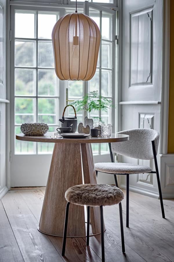 Bloomingville Marlo Dining Chair, White, Polyester