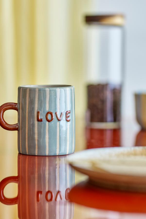 Bloomingville Cherish Mug, Blue, Stoneware