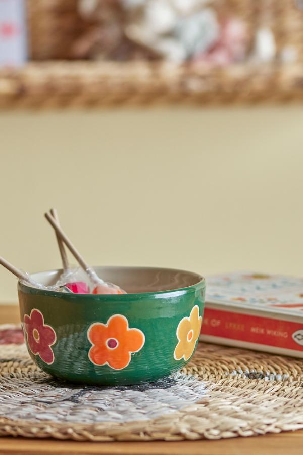 Bloomingville Mini Addy Bowl, Green, Stoneware