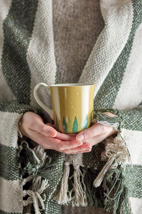 Bloomingville Spruce Mug, Green, Stoneware