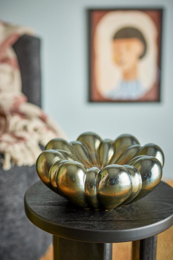 Bloomingville Sheeran Bowl, Silver, Stoneware