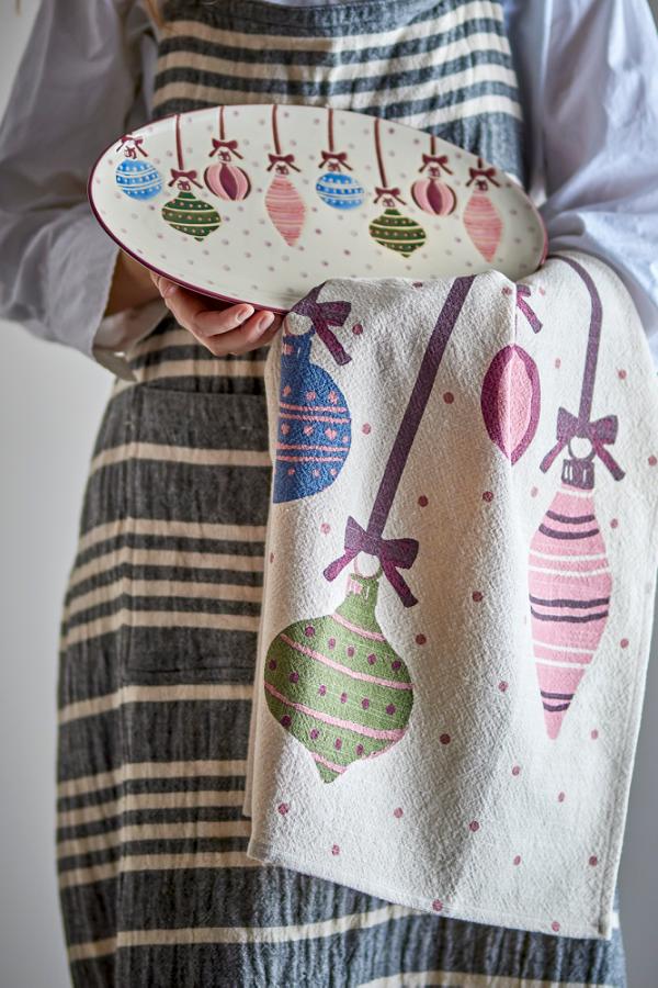 Bloomingville Ornamentia Kitchen Towel, Multi, Cotton OEKO-TEX®