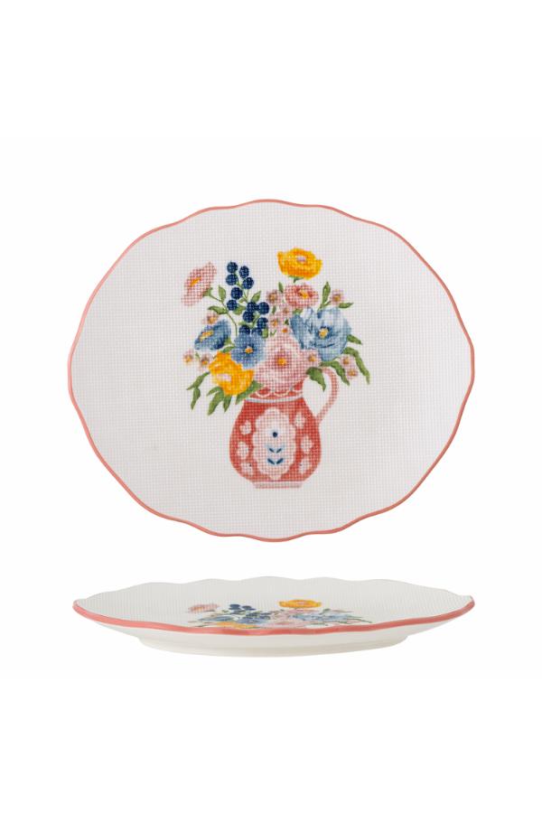 Bloomingville Dorothy Plate, Multi, Stoneware