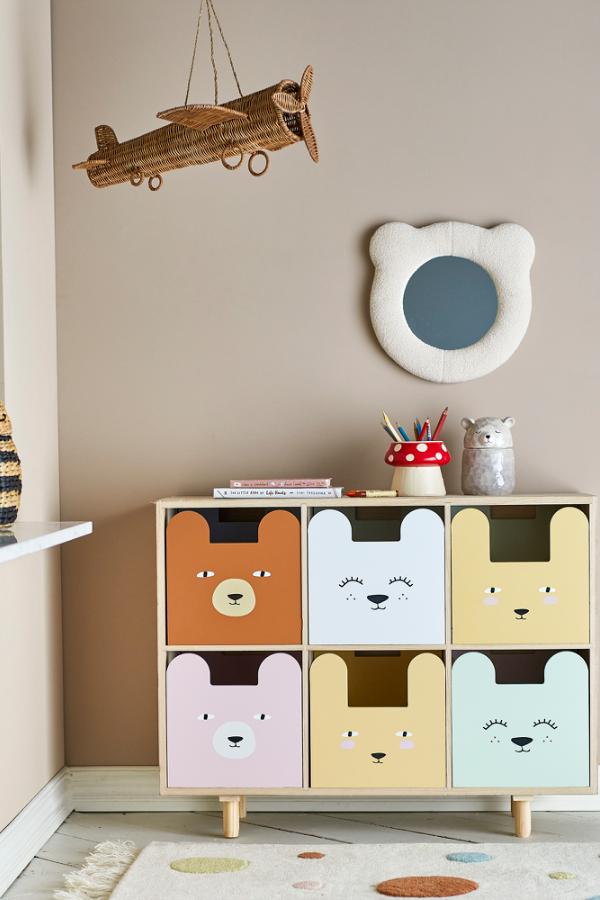 Bloomingville Mini Calle Bookcase w/Drawers, Multi, Paulownia