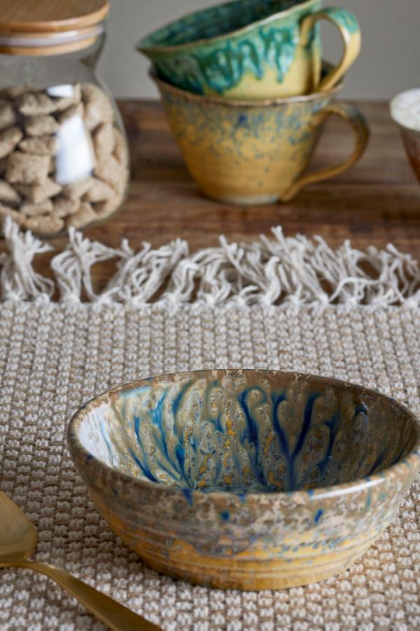 Bloomingville Milani Bowl, Blue, Stoneware