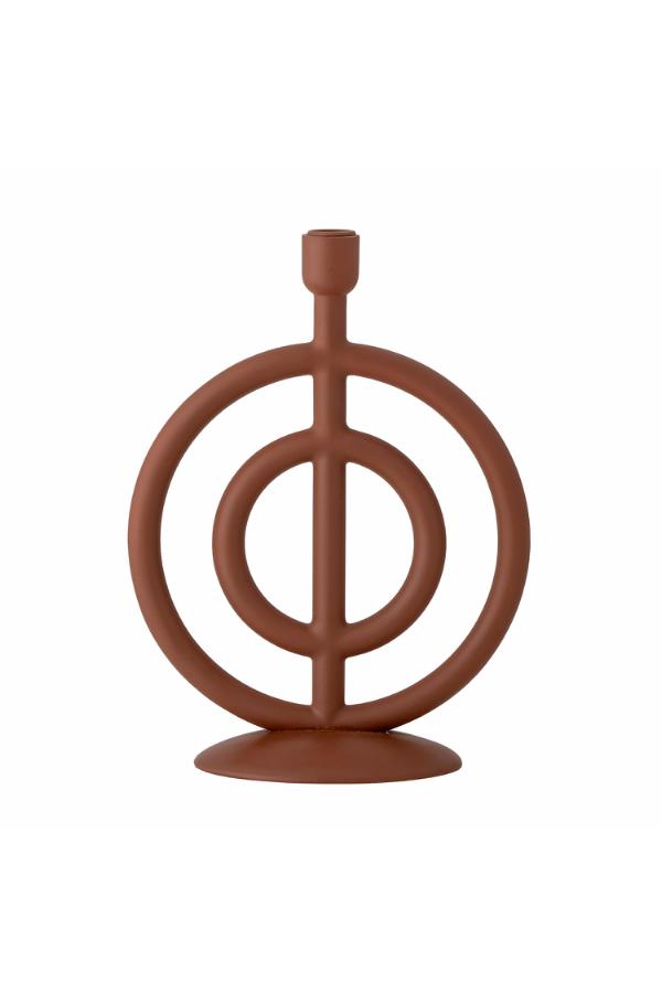 Bloomingville Flikka Candle Holder, Brown, Polyresin