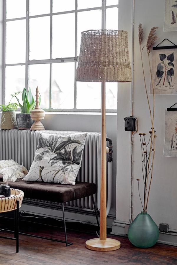 Creative Collection Kakasi Floor Lamp, Nature, Rattan