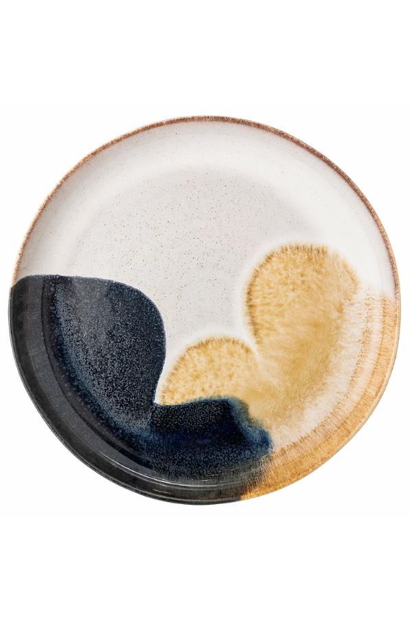 Bloomingville Jules Serving Plate, Blue, Stoneware
