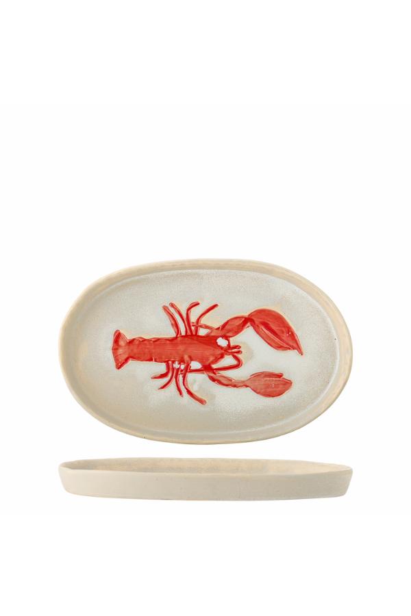 Creative Collection Hadden Serving Plate, Red, Stoneware