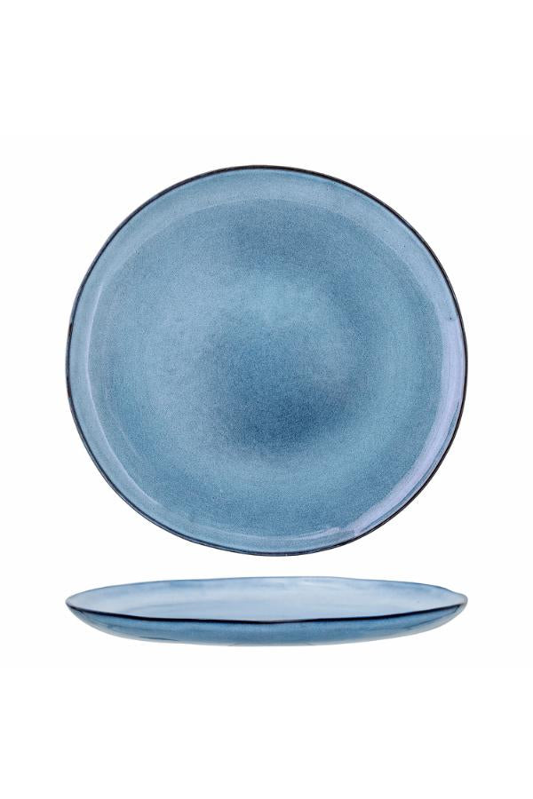 Bloomingville Sandrine Plate, Blue, Stoneware